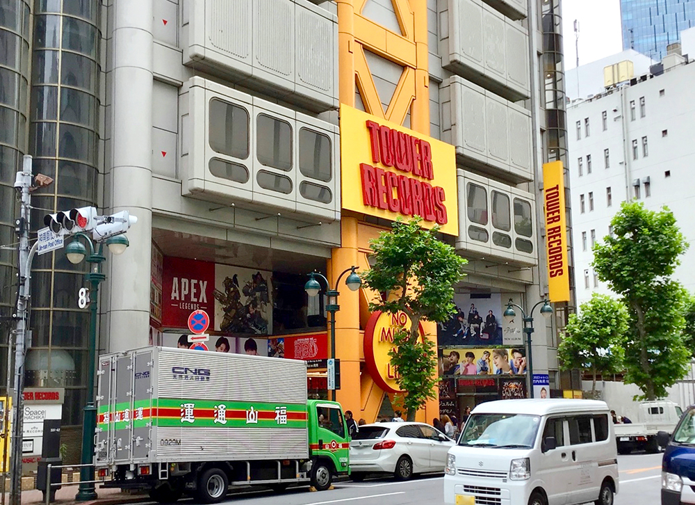 リニューアルで大規模改修するタワーレコード渋谷店